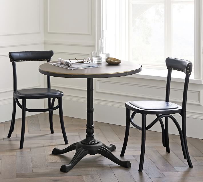 rae round metal bistro table o - 27 Amazing Dining Table Ideas for Small Spaces