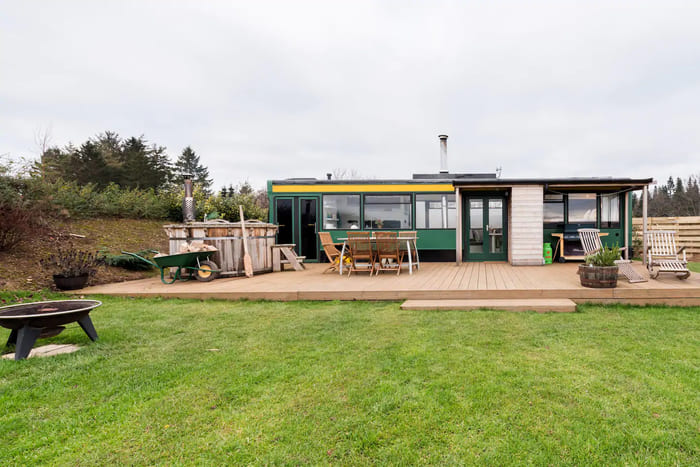 Four person luxury Bus with Hot Tub