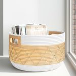 Round+Coiled+Storage+Rattan+Basket