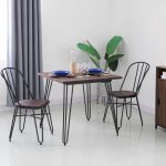 Glitzhome-Farmhouse-Industrial-Elm-Wood-Steel-Dining-Set,-1-Table-and-2-Chairs (2)