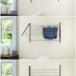 Set-of-2-Clothes-Drying-Rack-Stainless-Steel-Wall-Mounted-Folding-Adjustable-Collapsible-6.5-Yards-Drying-Capacity