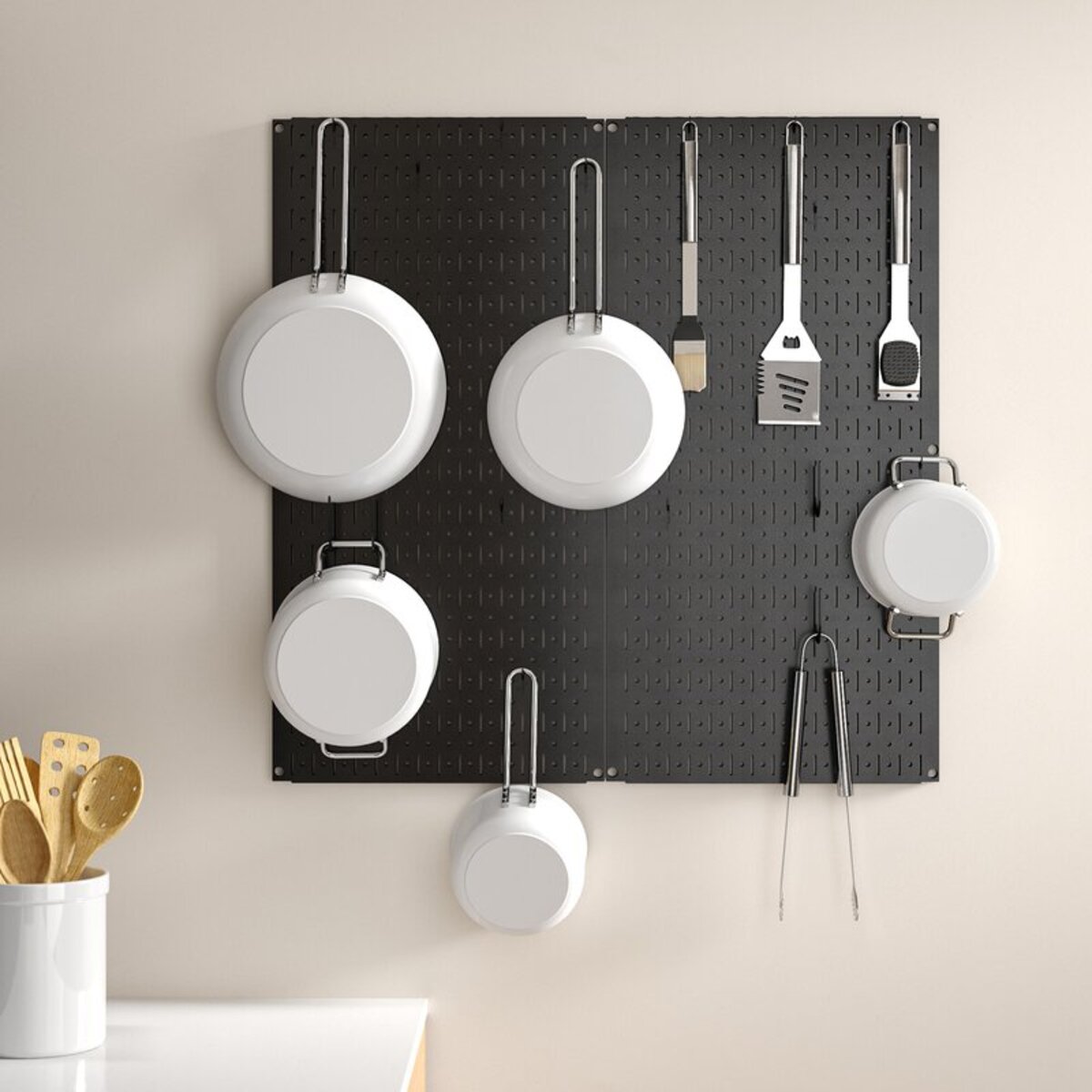 Kitchen+Organizer+Pots+&+Pans+Pegboard+Pack