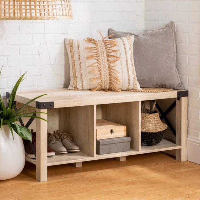 entryway_bench (30) Living in a shoebox