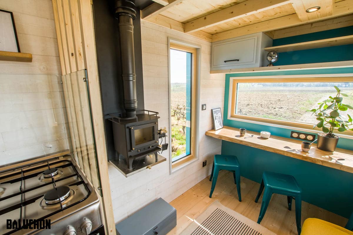 tiny house baluchon 10 - Mother and Daughter Live in a Stunning Tiny House with Fun Hammock Floor. Take a Look Inside