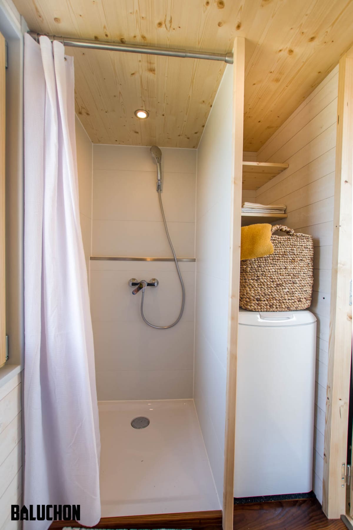 tiny house baluchon 5 - Mother and Daughter Live in a Stunning Tiny House with Fun Hammock Floor. Take a Look Inside