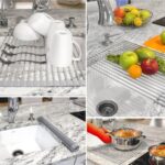 Roll-up dish drying rack