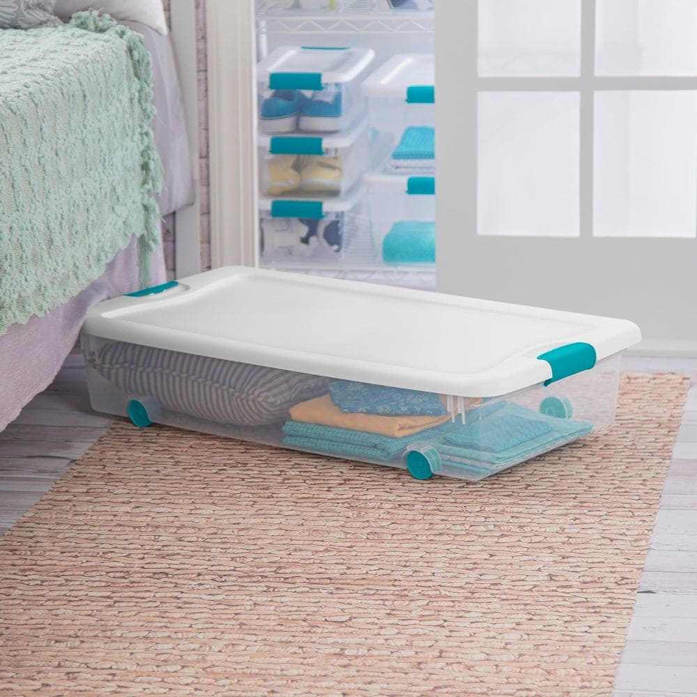rolling under bed plastic containers - 20 Clever Under-Bed Storage Ideas for a Clutter-Free Home (2023)