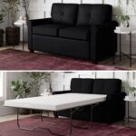 black sleeper loveseat sofa (1)