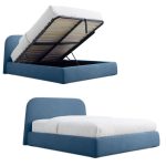 blue storage bed