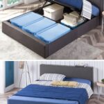 grey storage bed