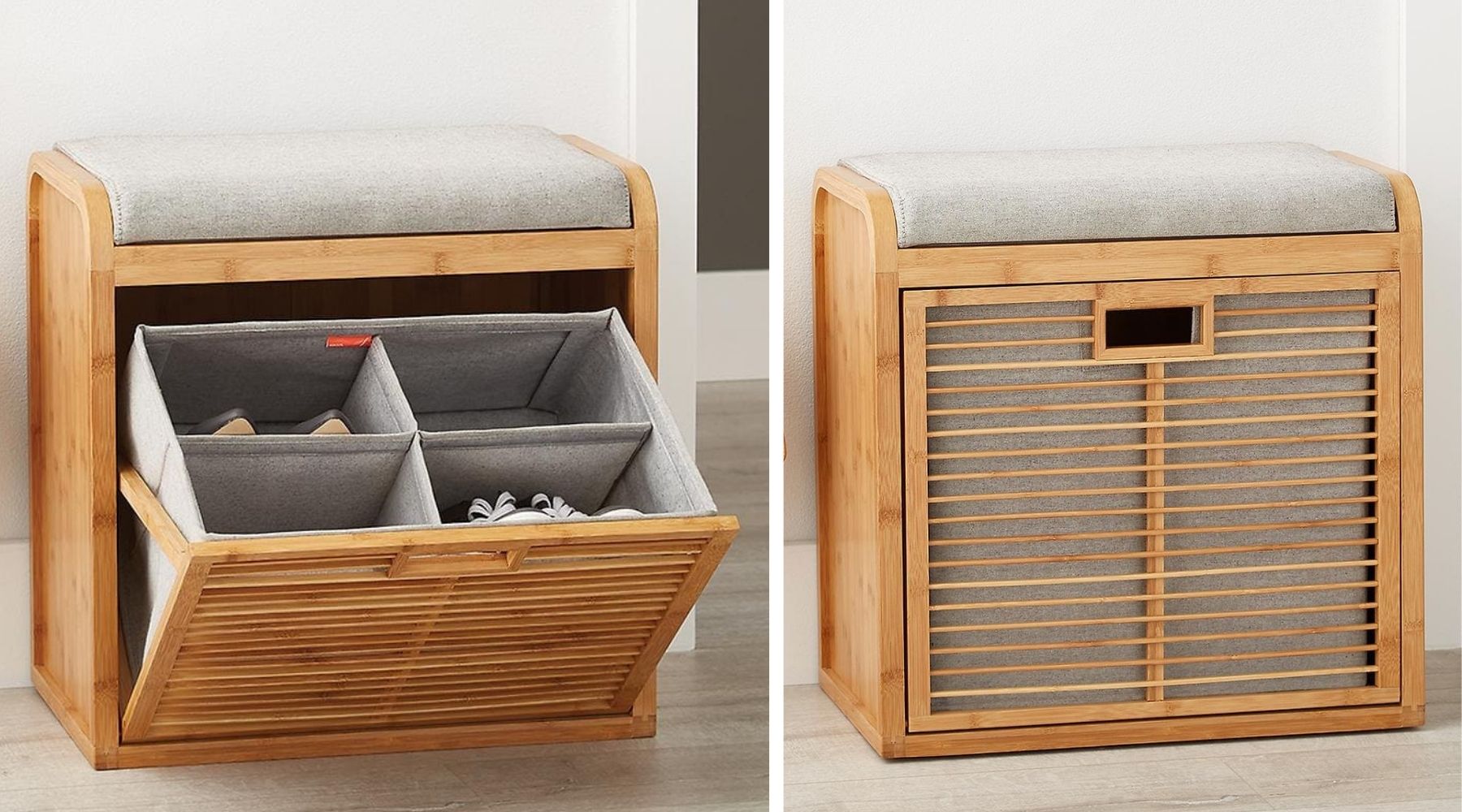 Lotus Bamboo Storage Bench