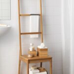 RÅGRUND Chair with towel rack_ bamboo