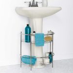 pedestal sink shelf