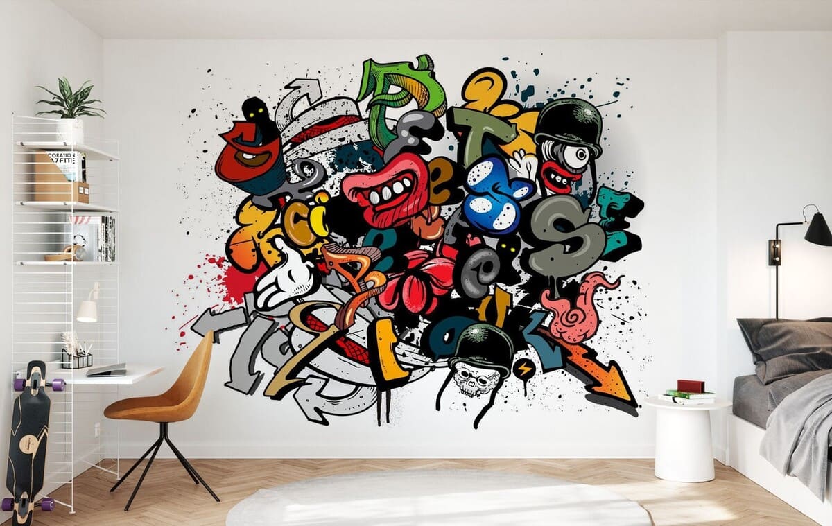 10 Graffiti Wallpaper Murals That'll Turn Your Walls Into Spectacular