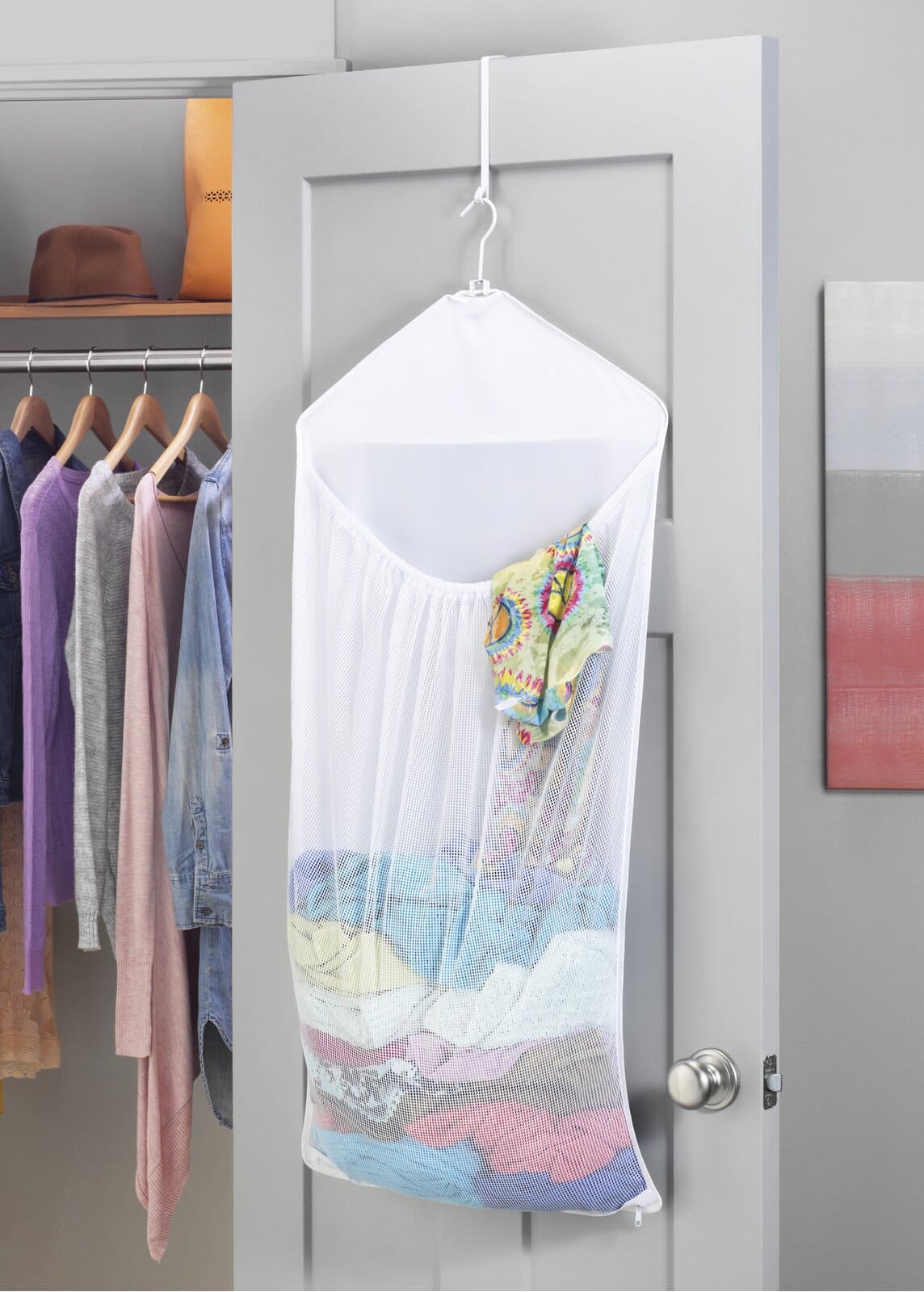 over door laundry hamper - 35 Small Bedroom Ideas – Make Every Inch Count