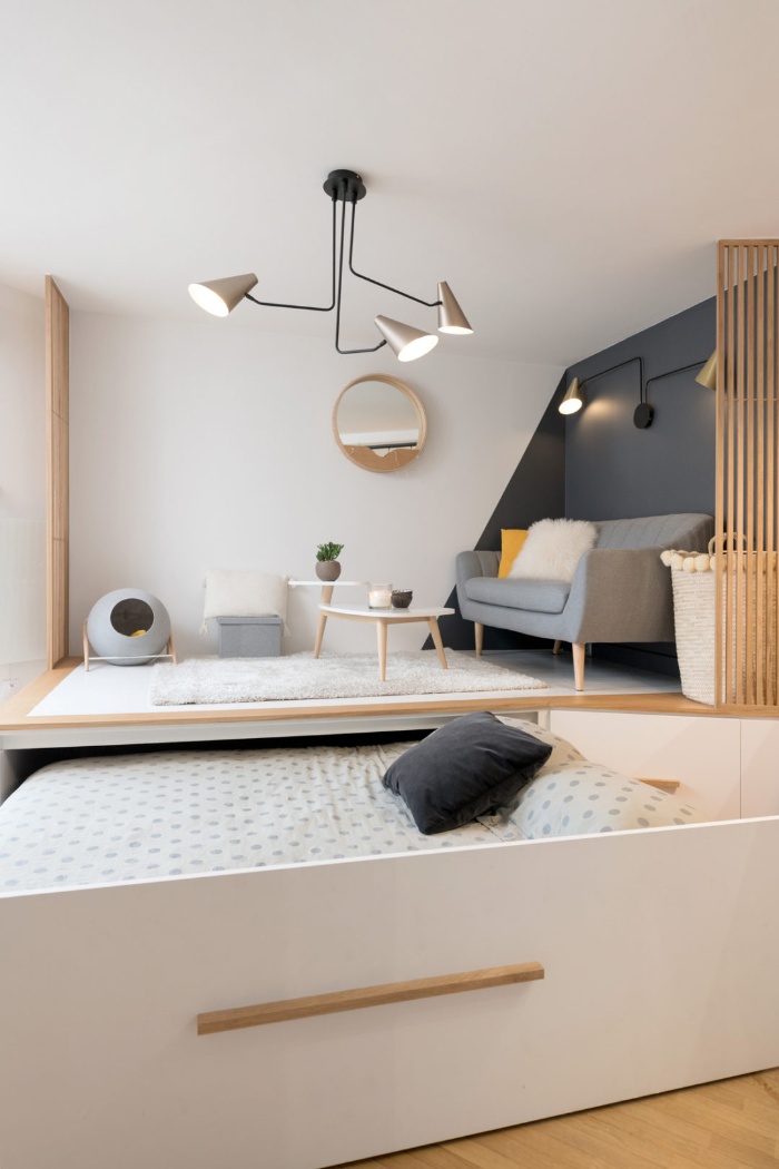 Atmosphere Design Studio apartment 4 - 50 Small Living Room Ideas: Get the Most Out of Your Tiny Space   
