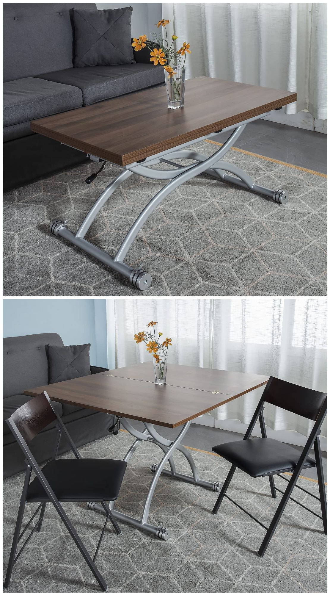 convertible coffee table - 50 Small Living Room Ideas: Get the Most Out of Your Tiny Space   