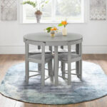grey-Compact-Round-Dining-Set