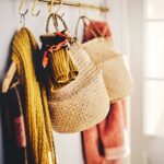 A jacket_ two seagrass FLÅDIS baskets and a