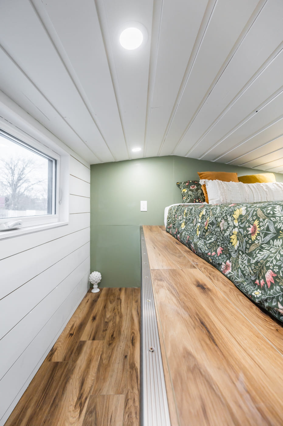 tiny house pine needle acorn 10 - Tiny House Designed as a Part-Time Home and Airbnb Offers 100 Cubic Feet of Ingenious Hidden Storage. And a Built-in Dog Crate