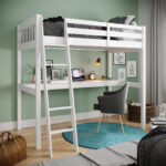 Daylin+Solid+Wood+Platforms+Loft+Bed+with+Built-in-Desk+by+Harriet+Bee
