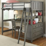 Durm+Solid+Wood+Loft+Bed+with+Built-in-Desk+by+Harriet+Bee
