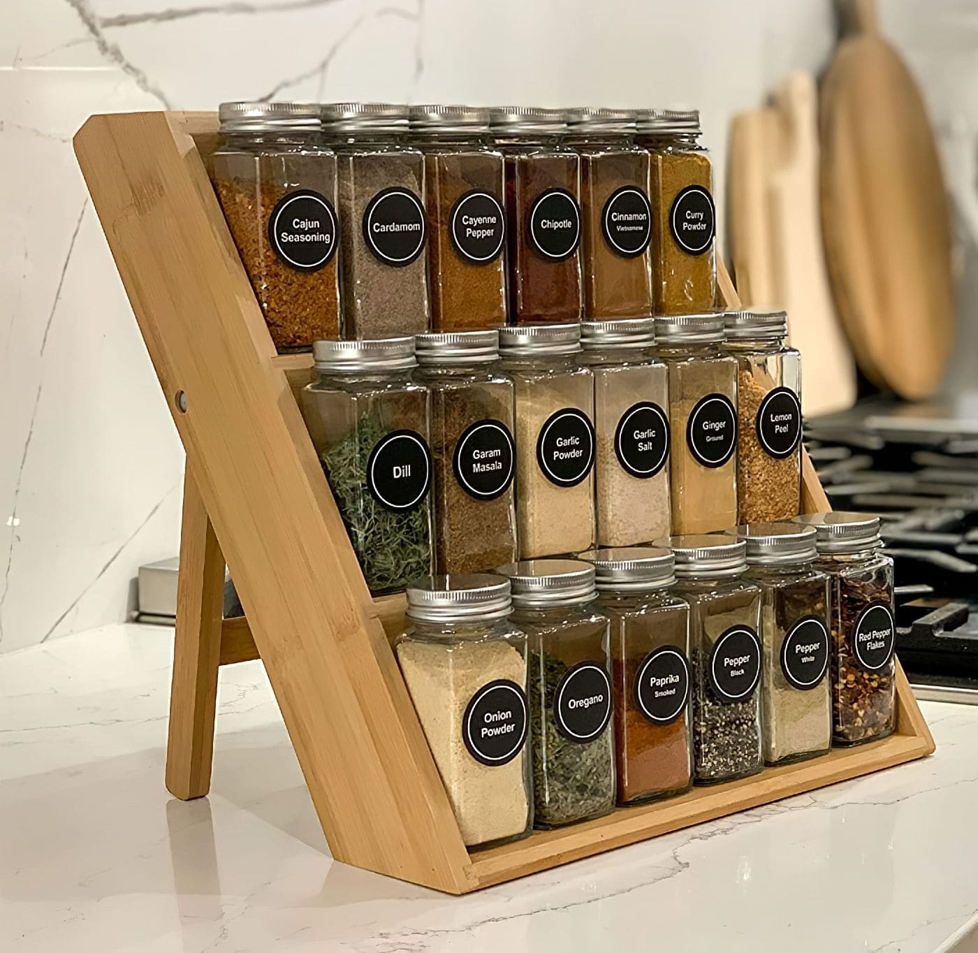 Free-Standing Spice Jars