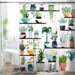 shower-curtain-plant-motif