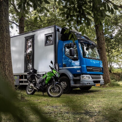 Nomad Couple Converts Used Truck Into Dreamy Tiny Home With Wall