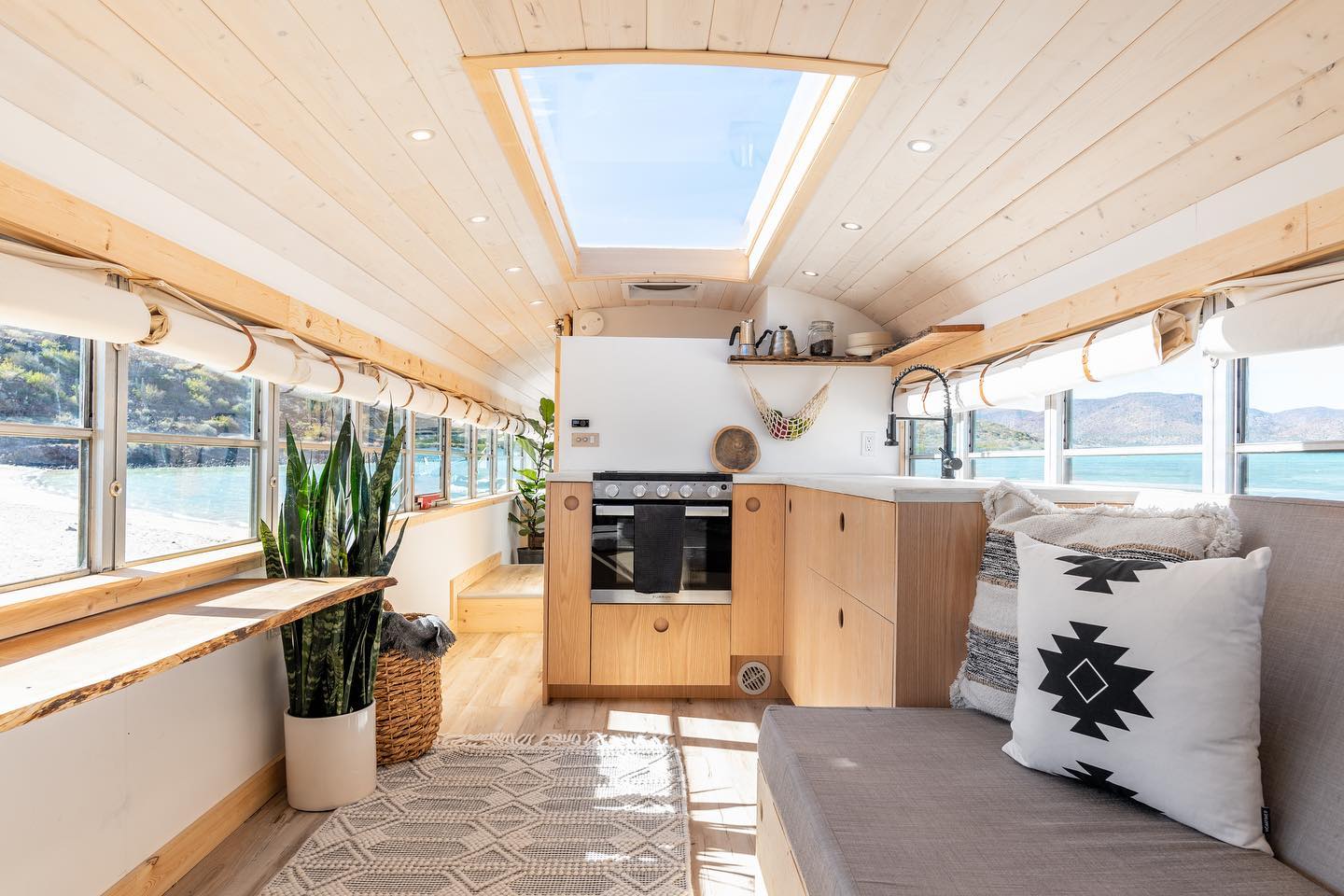 Photo Credit: @The.queen.beep queen beep bus conversion 4 - From Scraps to Sanctuary: How a Couple Turned a $7,200 School Bus Into a House on Wheels Using Recycled Materials