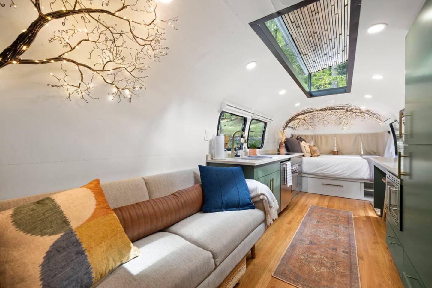 royal fern airstream 17 - Step Inside the Beautifully Converted Airstream Trailer, now a Dreamy Holiday Home with a Massive, Luxurious Bathroom