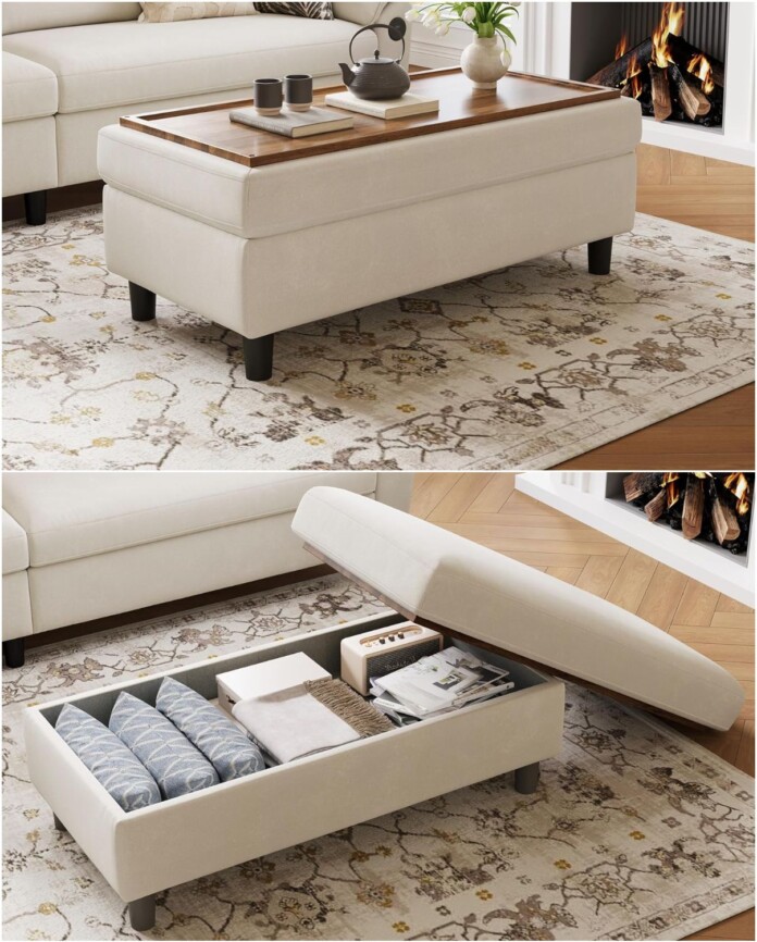 30 Stylish Coffee Tables With Storage to Keep Your Living Space Clutter ...