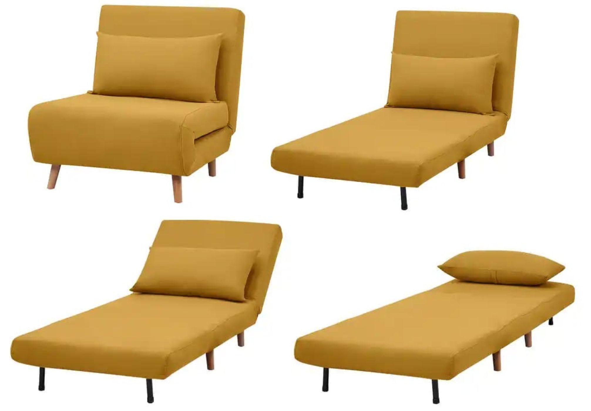 yellow chair bed 1 - 12 Convertible Chair Beds That Go From Seating to Sleeping in Seconds