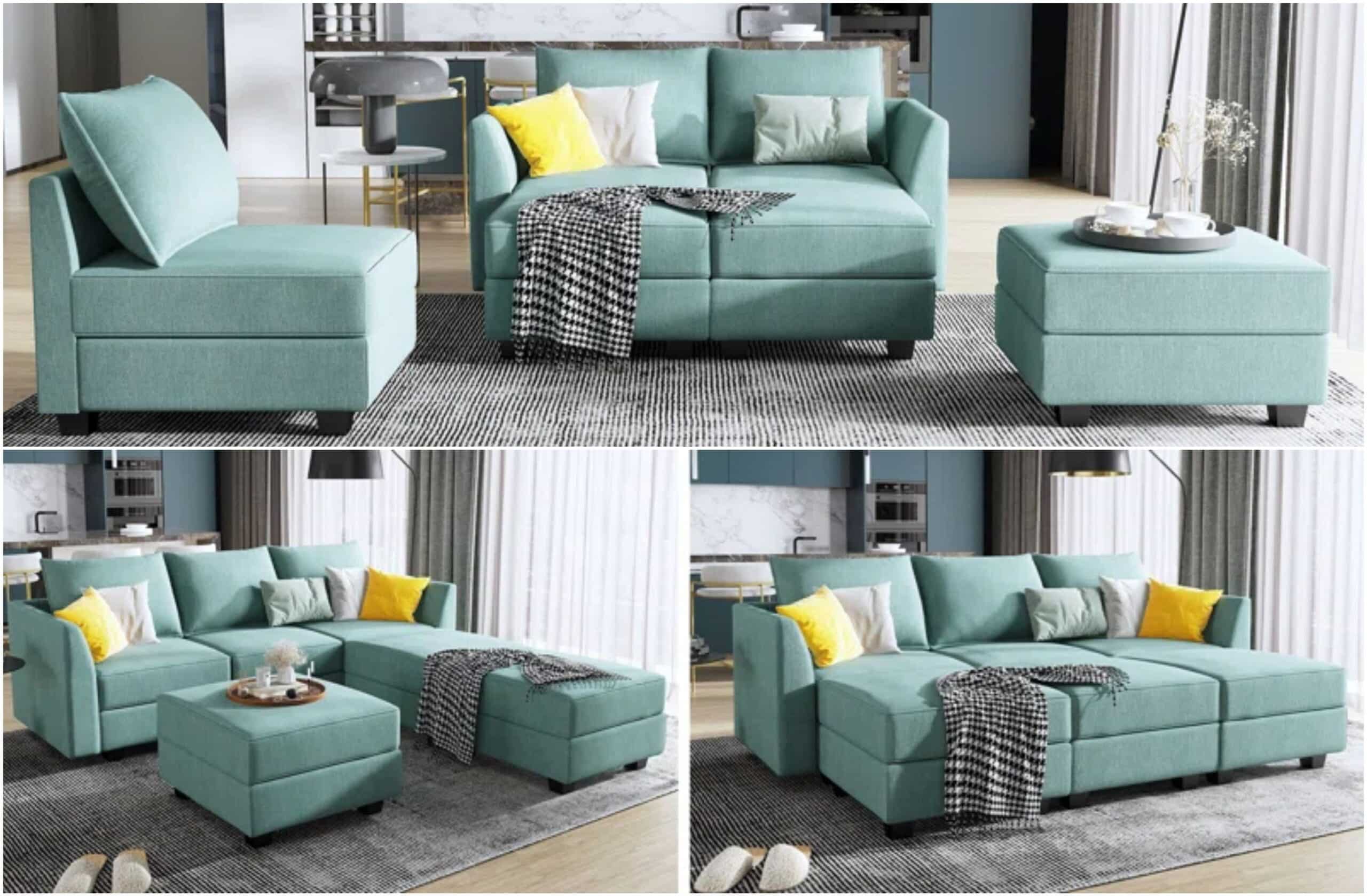 U ShapedSleeperSectionalReversibleModularSectionalSofa 2 3 scaled - The 12 Best Sleeper Sofas With Chaises – According to Reviewers (2024)