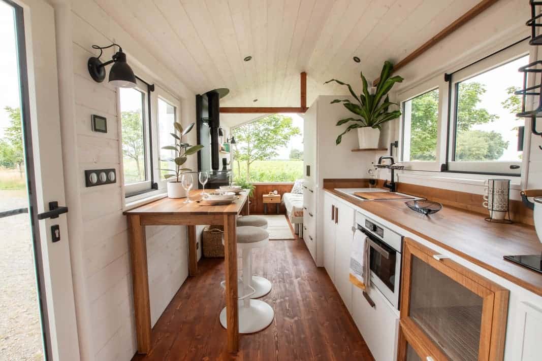 Moulinsart tiny house baluchon 16 1 - This Tiny Home’s Ingenious Design Skips the Loft for a Multifunctional Living Room