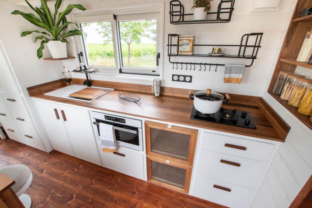 Moulinsart tiny house baluchon 18 1 - This Tiny Home’s Ingenious Design Skips the Loft for a Multifunctional Living Room