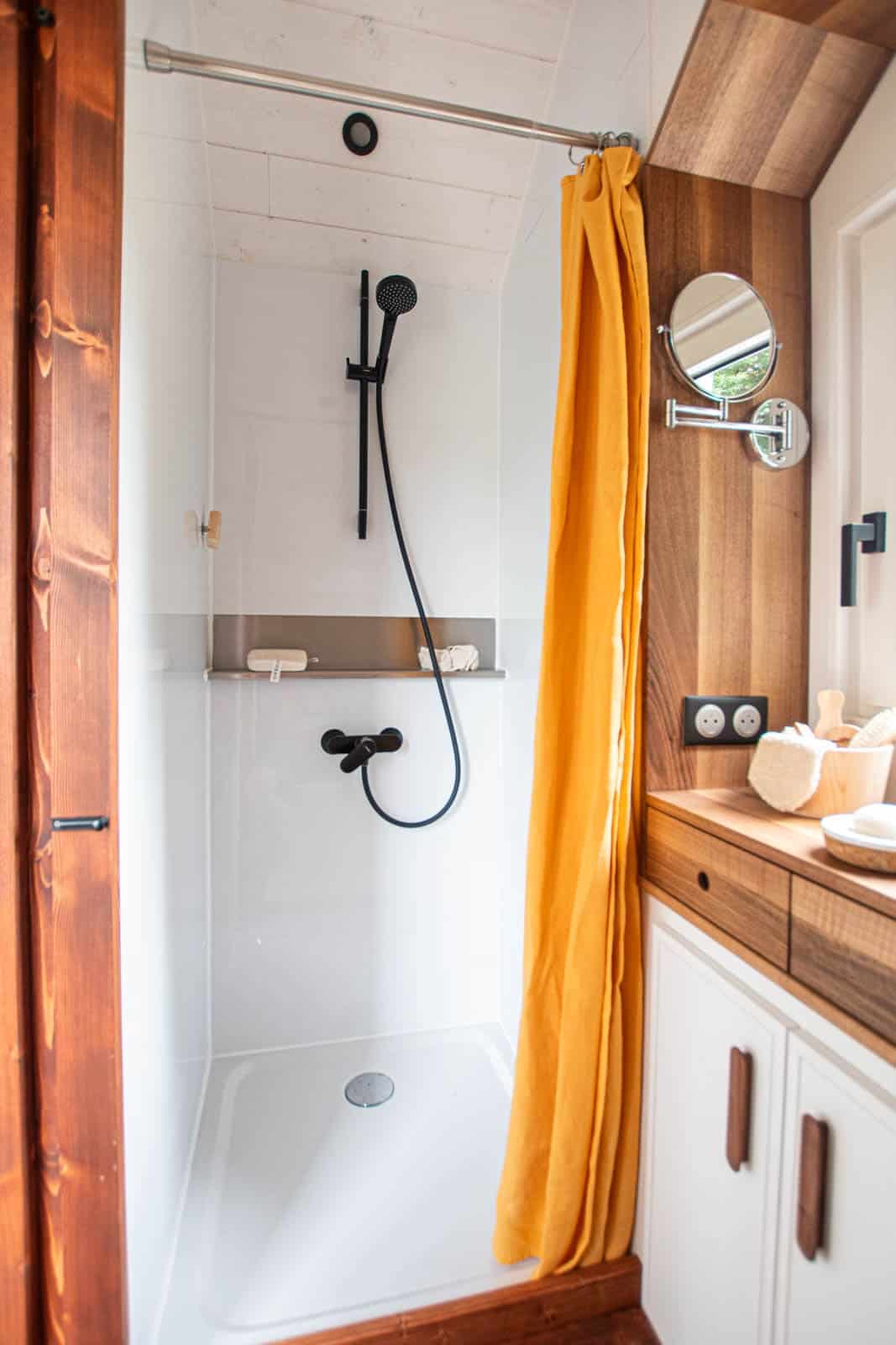Moulinsart tiny house baluchon 5 1 - This Tiny Home’s Ingenious Design Skips the Loft for a Multifunctional Living Room