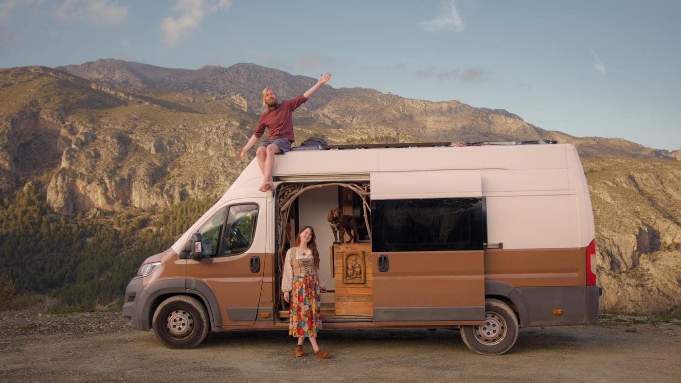 bilbo van 5 - Van Life, But Make It Middle-Earth: Meet the Couple Living in a Hobbit-Inspired Home on Wheels