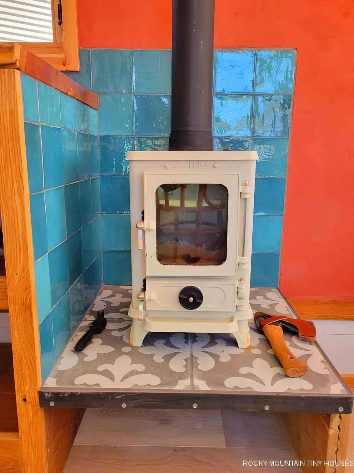 enlarge woodstove1 enlarge - A Tiny House With a Big Heart: How One Builder Crafted a Mobile Home for Accessibility and Adventure