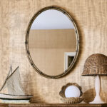 Ivy Cast Metal Bamboo-Style Mirror by Jake Arnold
