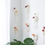 Round Textured Ridge Wall hanging Propagation Vase