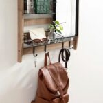 Tanner+Metal+Wall+Organizer+with+Key+Hooks,+Rustic+Brown