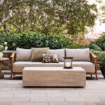 Wood Outdoor Sofa by Jake Arnold