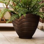 ackney Large Bronze Metal Indoor Outdoor Planter