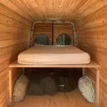 STEP 10- MAKE YOUR BEDThe element in a van that takes up the most space is the bed. A lot of peo