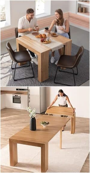 18 Transforming Tables That Practically Double Your Space - Living in a ...