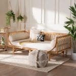 Deago+Modern+Bohemian+Rattan+Daybed